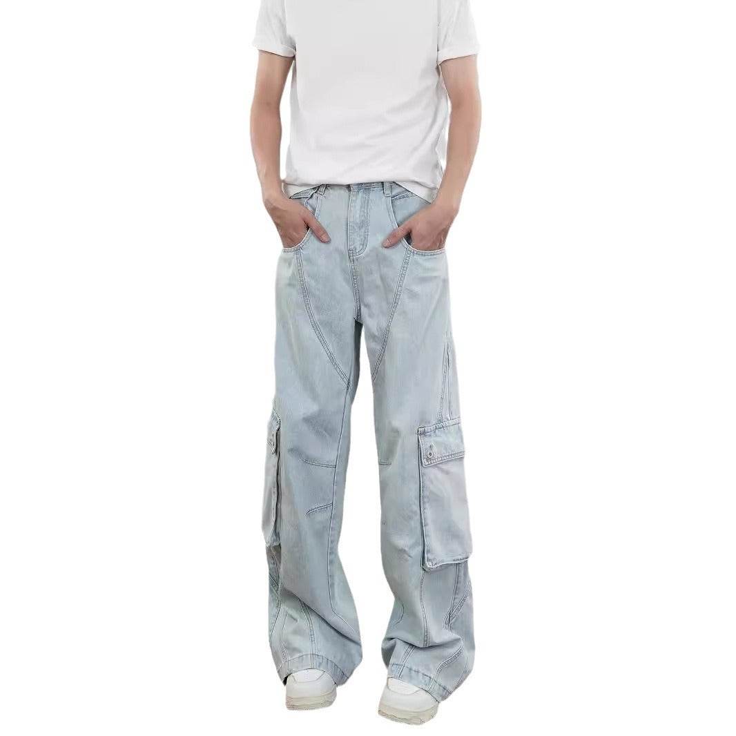 American Retro Gender-Free Casual Pants - Loose Cotton Trousers for All - Buy Center US