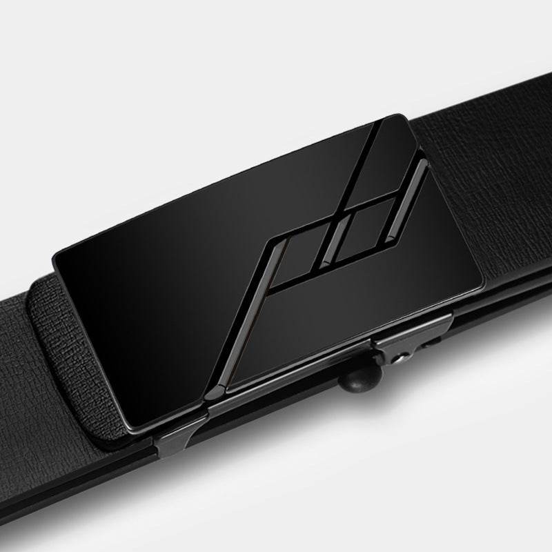 Buycenter Men's Genuine Leather Automatic Buckle Belt - Stylish & Durable - Buy Center US
