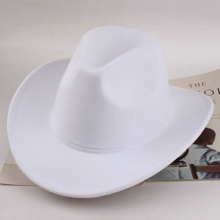 Woolen Cowboy Hat for Men & Women - Adjustable Ethnic Style Summer Accessory - Buy Center US