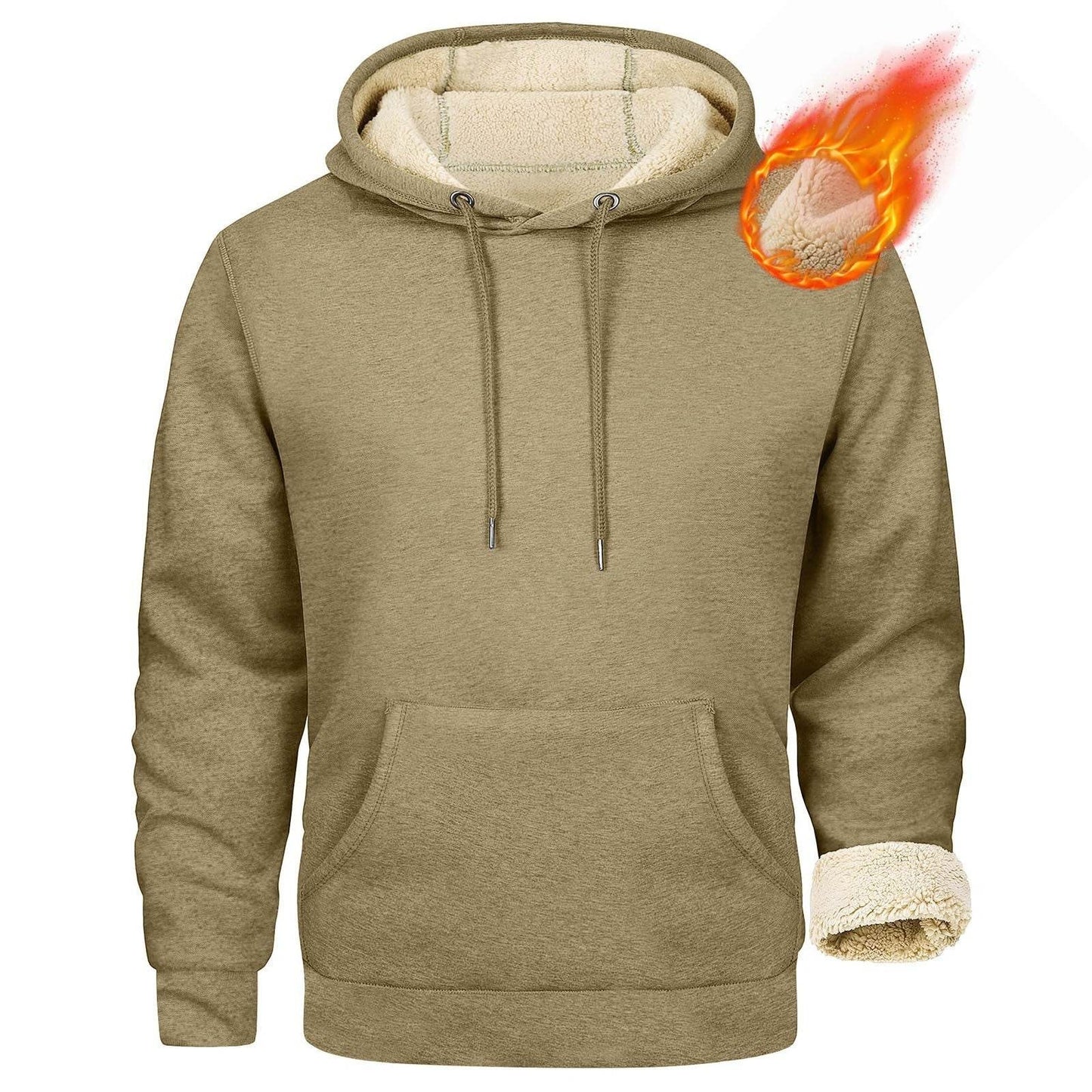 Buycenter Casual Cashmere Hoodie Cardigan - Slim Fit, Long Sleeve, 10 Colors - Buy Center US