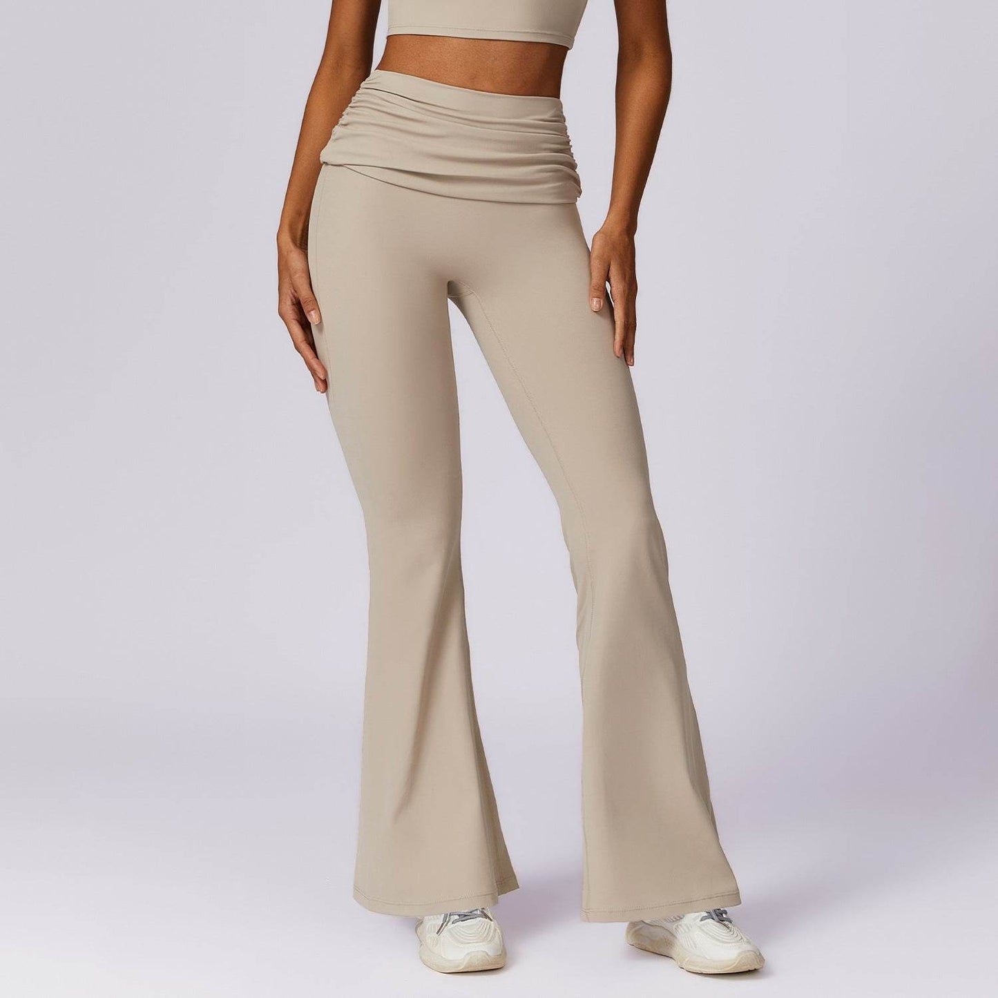 Quick-Dry Yoga Pants for Women - Casual Wide Leg & Nude Feel Comfort - Buy Center US