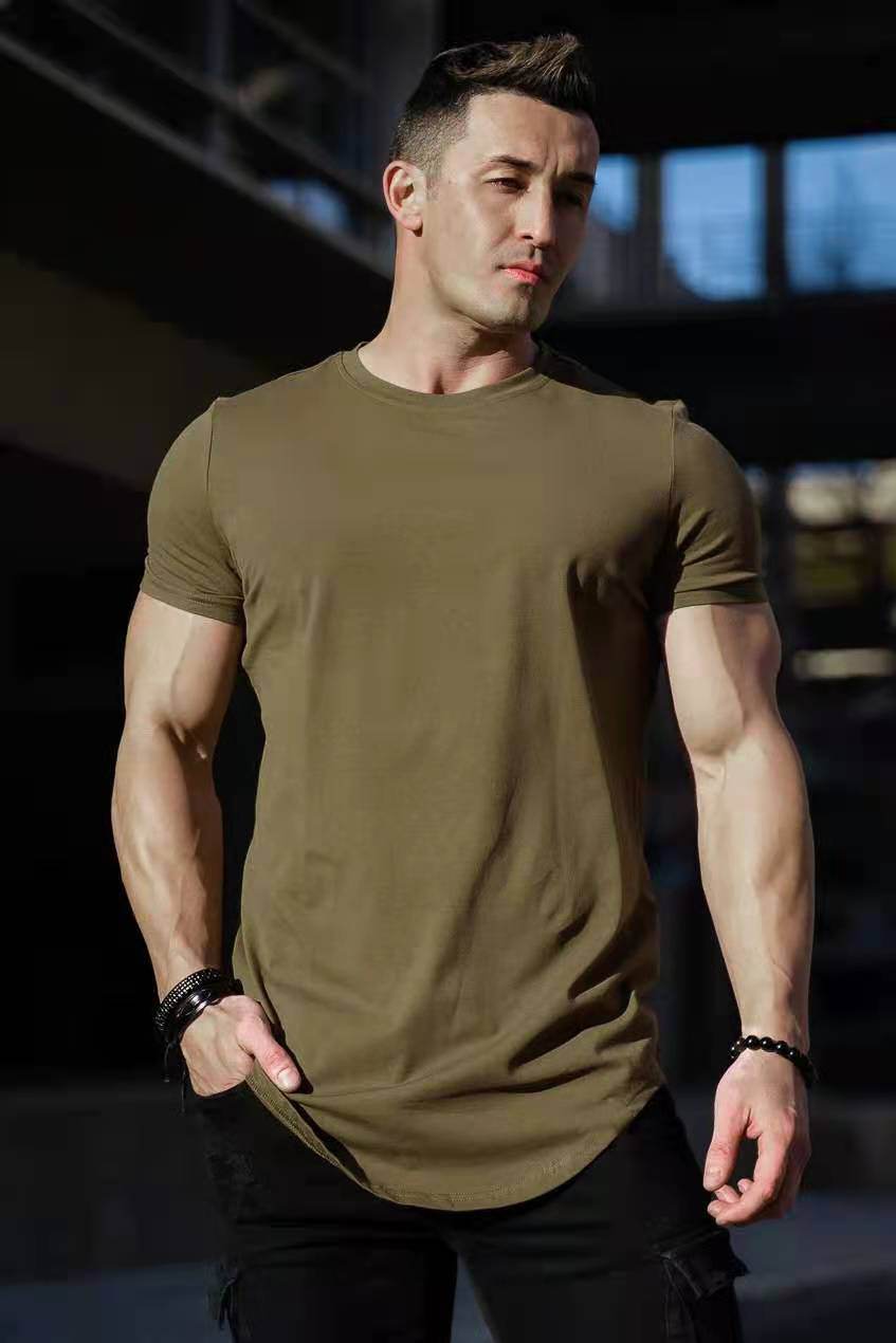 Men's Casual Sports T-Shirt - Short Sleeve Cotton Fitness Tee - Buy Center US