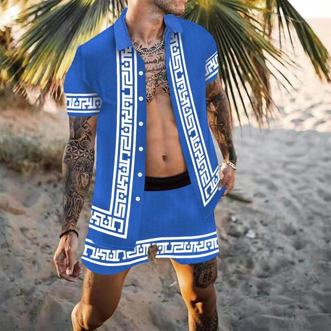 Buycenter Men's Multicolor Casual Shirt - Beach Suit for Summer Fun - Buy Center US