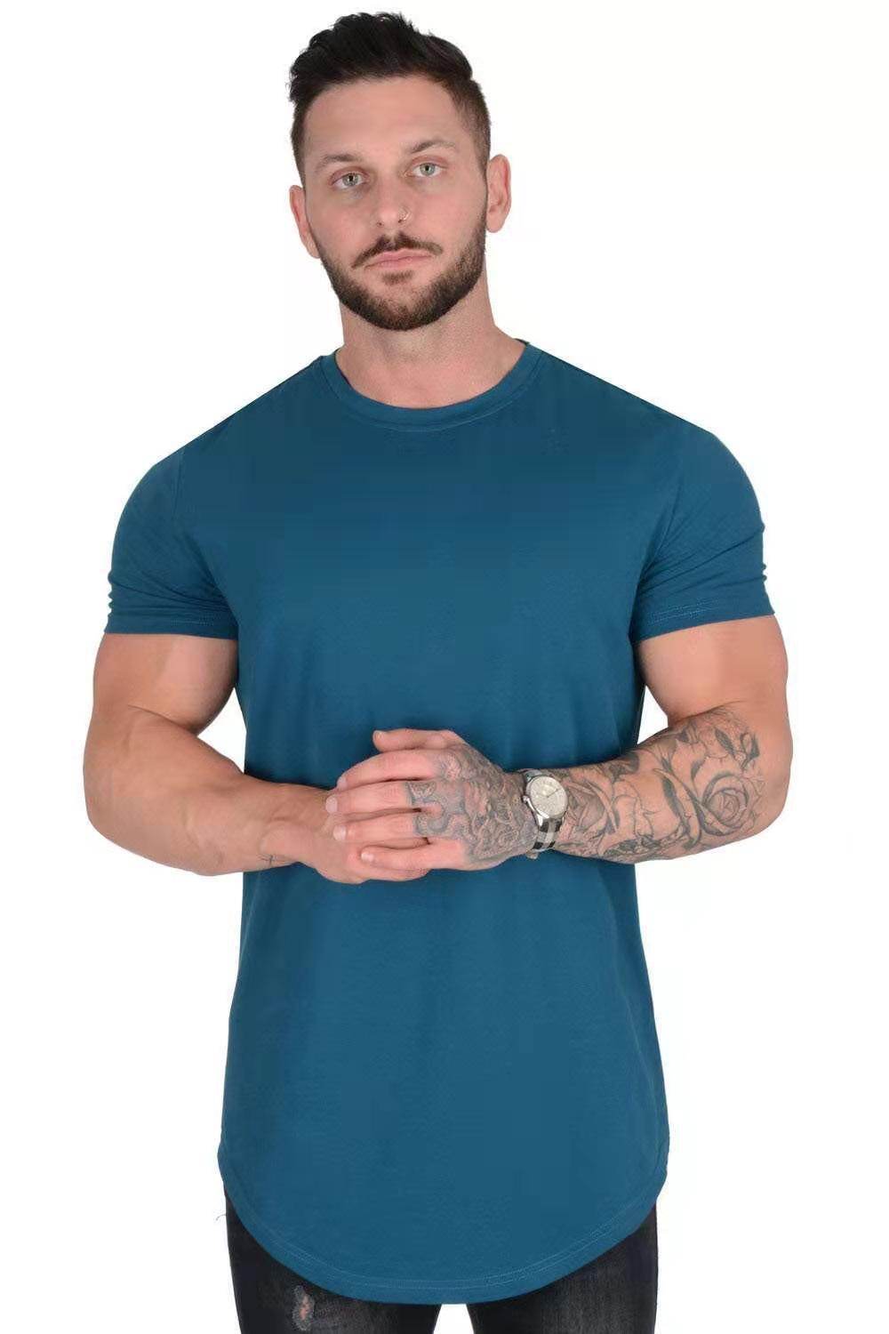 Men's Casual Sports T-Shirt - Short Sleeve Cotton Fitness Tee - Buy Center US