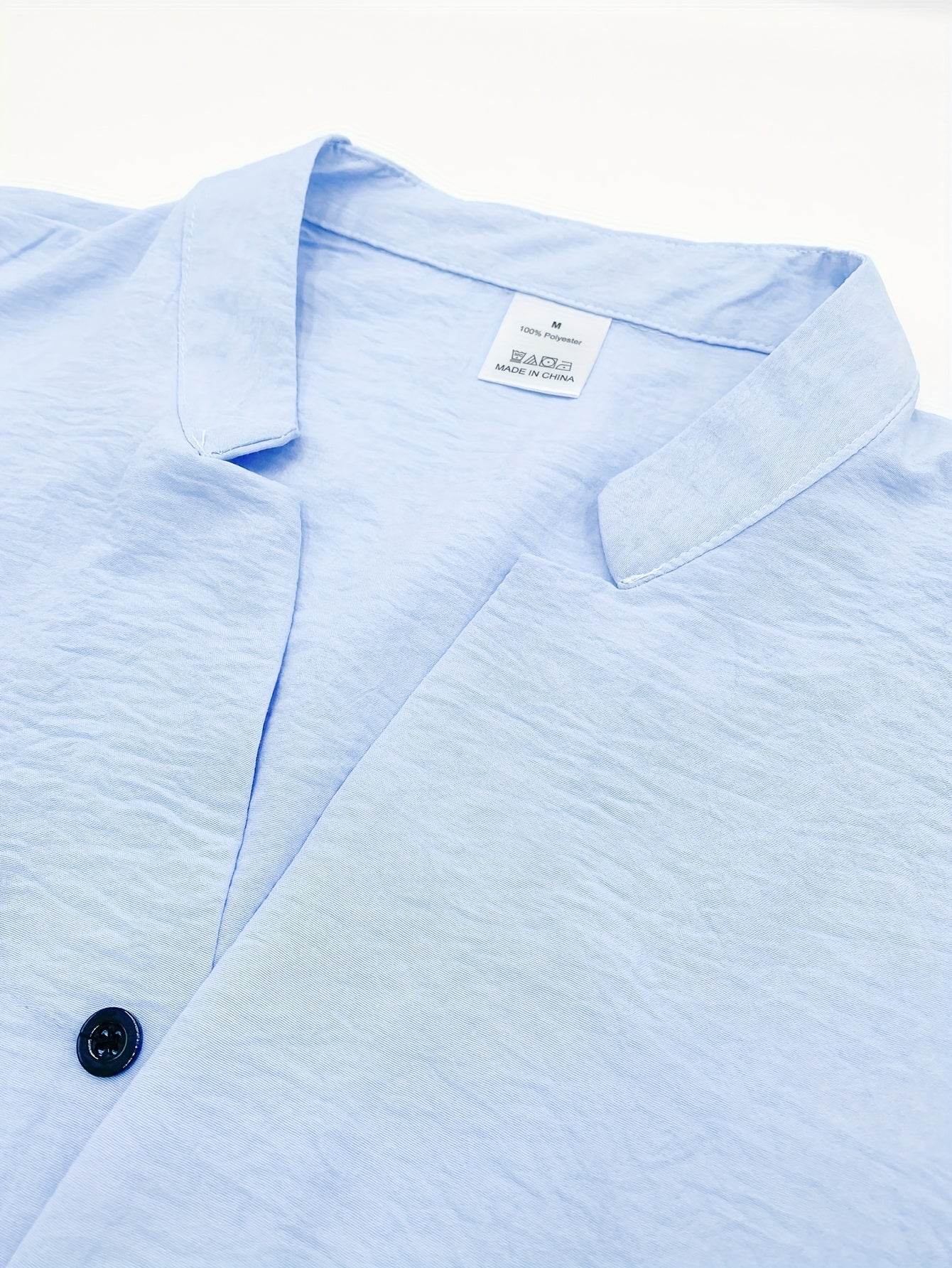 Men's Casual Print Shirt - Stylish Mandarin Collar for All Occasions - Buy Center US