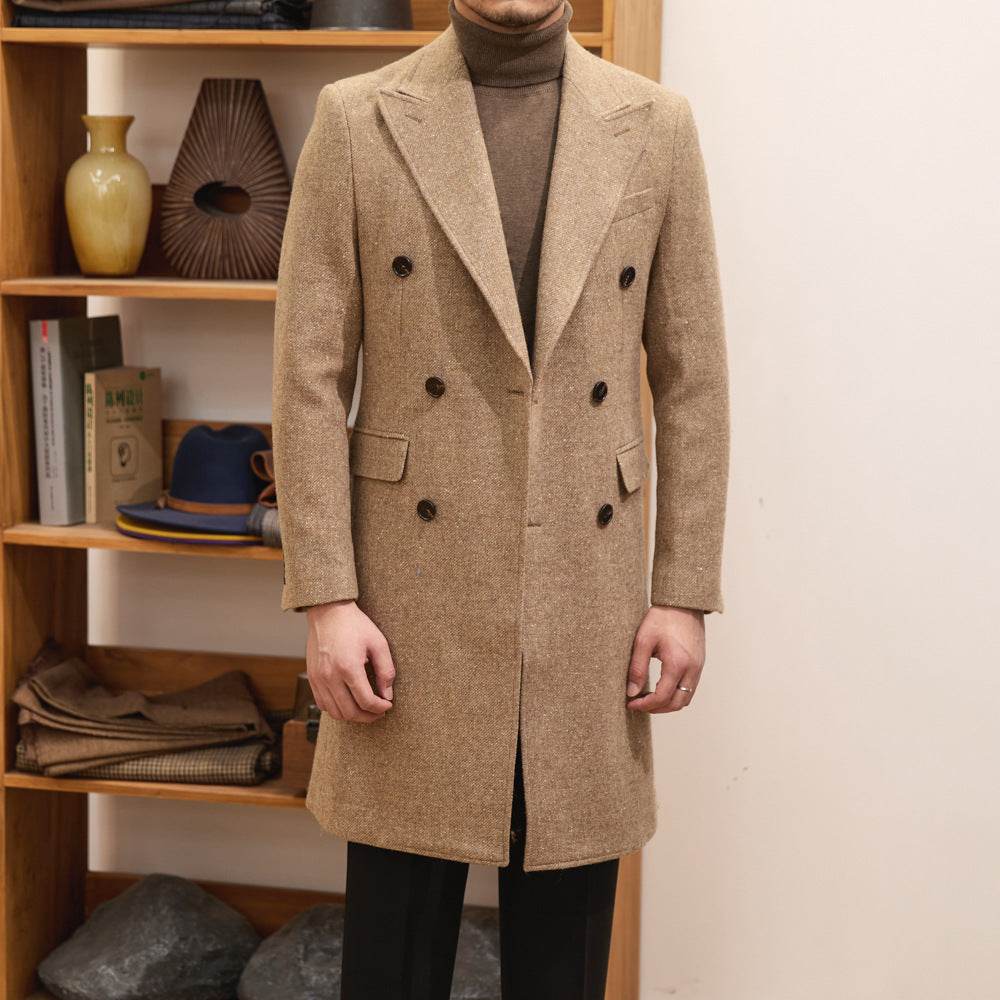 Buycenter Autumn Winter Brown Overcoat - Warm Wool for Teenagers - Buy Center US