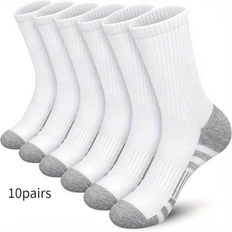 Buycenter Plus Size Color Matching Athletic Socks - Comfortable Mid Tube Design - Buy Center US