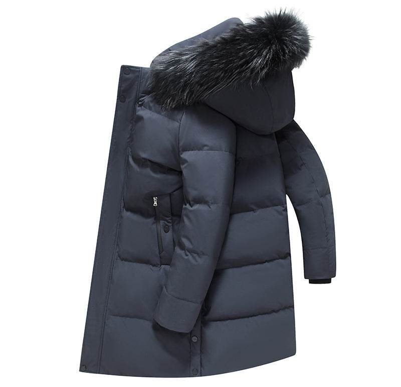 Buycenter Fur Collar Down Jacket - Thick and Warm, Cold-Resistant Style - Buy Center US