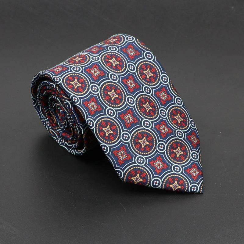 Buycenter Super Soft Silk Ties - 75mm Bohemian Necktie for Men - Buy Center US