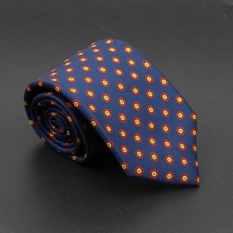 Buycenter Super Soft Silk Ties - 75mm Bohemian Necktie for Men - Buy Center US