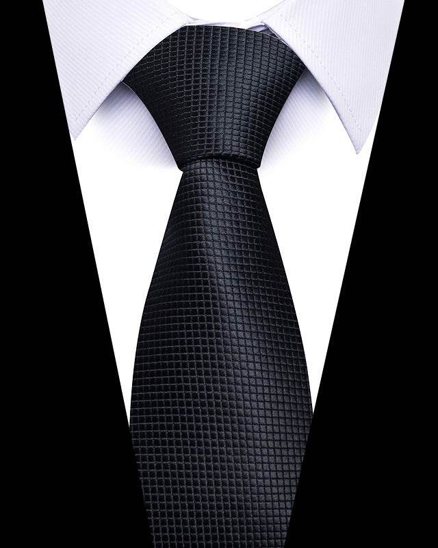 Buycenter 8cm Striped Tie - High-Quality Polyester for Professional Styling - Buy Center US