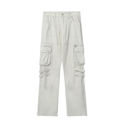 Buycenter Men's Casual Pants - Four Colors, Mid-Waist, Cotton Blend - Buy Center US