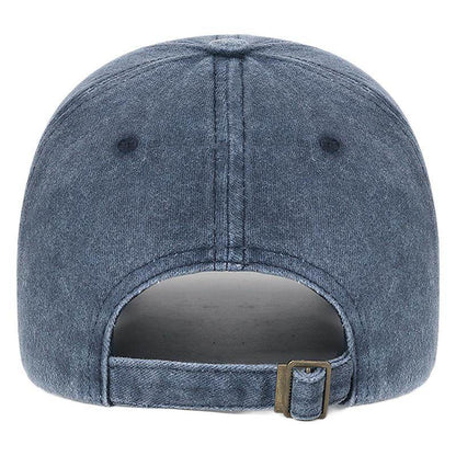 Retro Washed Cotton Cap - Men's Sun Protection & Breathable Style - Buy Center US