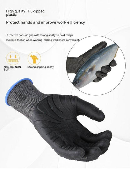 Buycenter TPE Rubber Gloves - Soft, Breathable & Non-Slip for Work - Buy Center US
