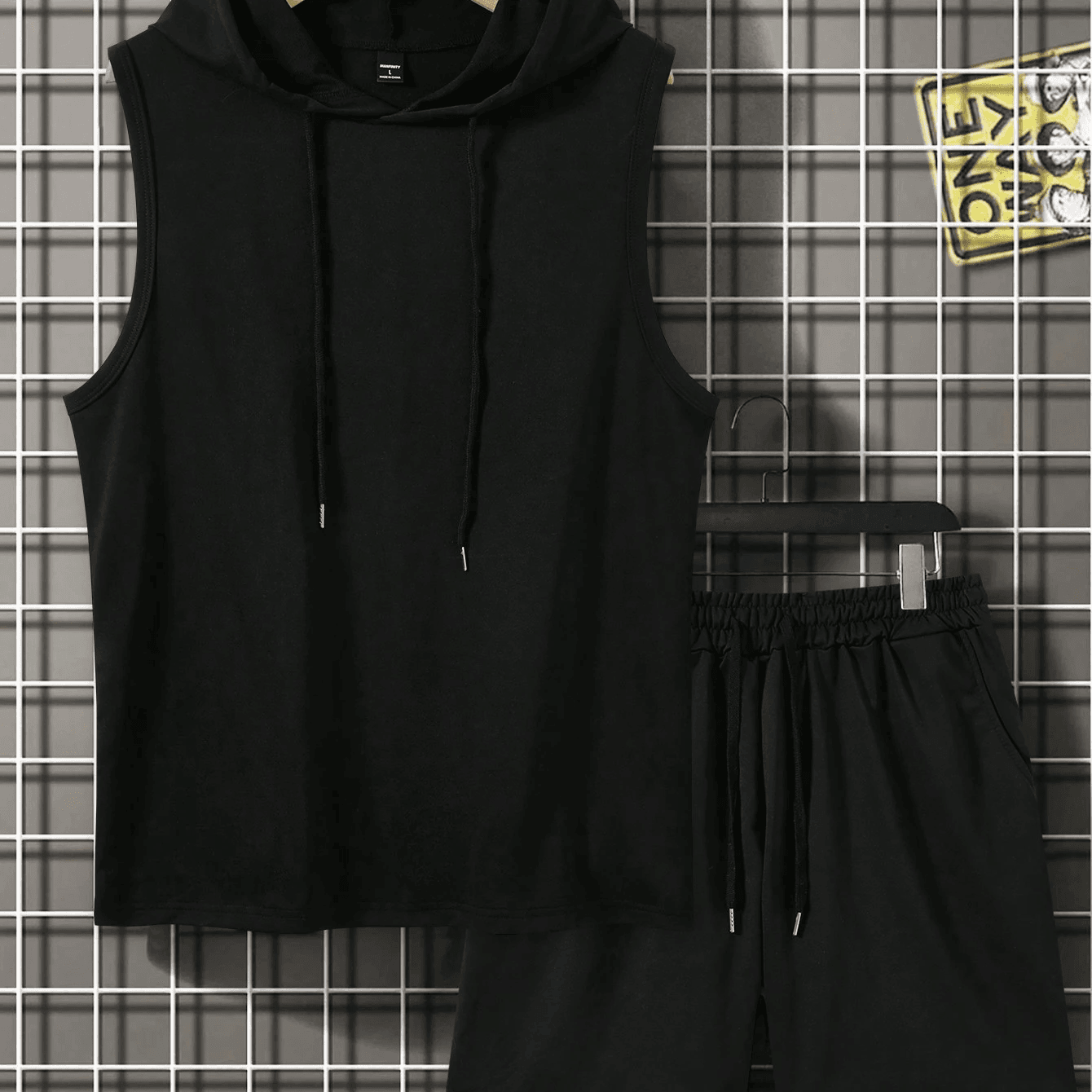 Men's Casual Hoodie Vest and Shorts Set - Perfect for Spring/Summer Style - Buy Center US