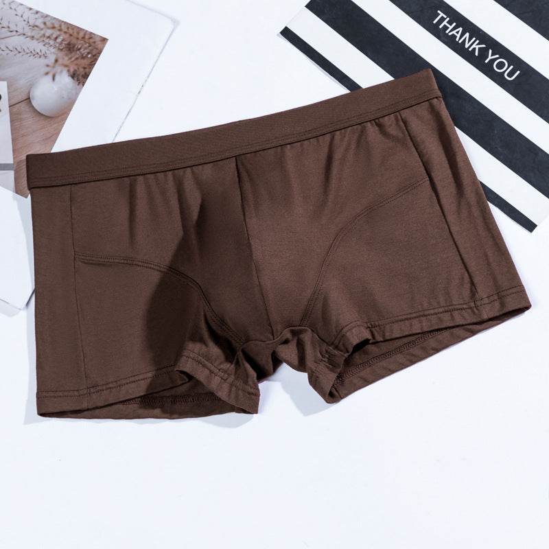 Buycenter Men's Modal Boxers - Breathable Solid Color Underwear - Buy Center US