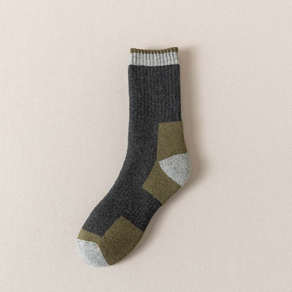 Buycenter Men's Wool Socks - Fleece Lined, Padded Warmth (5 Pairs) - Buy Center US