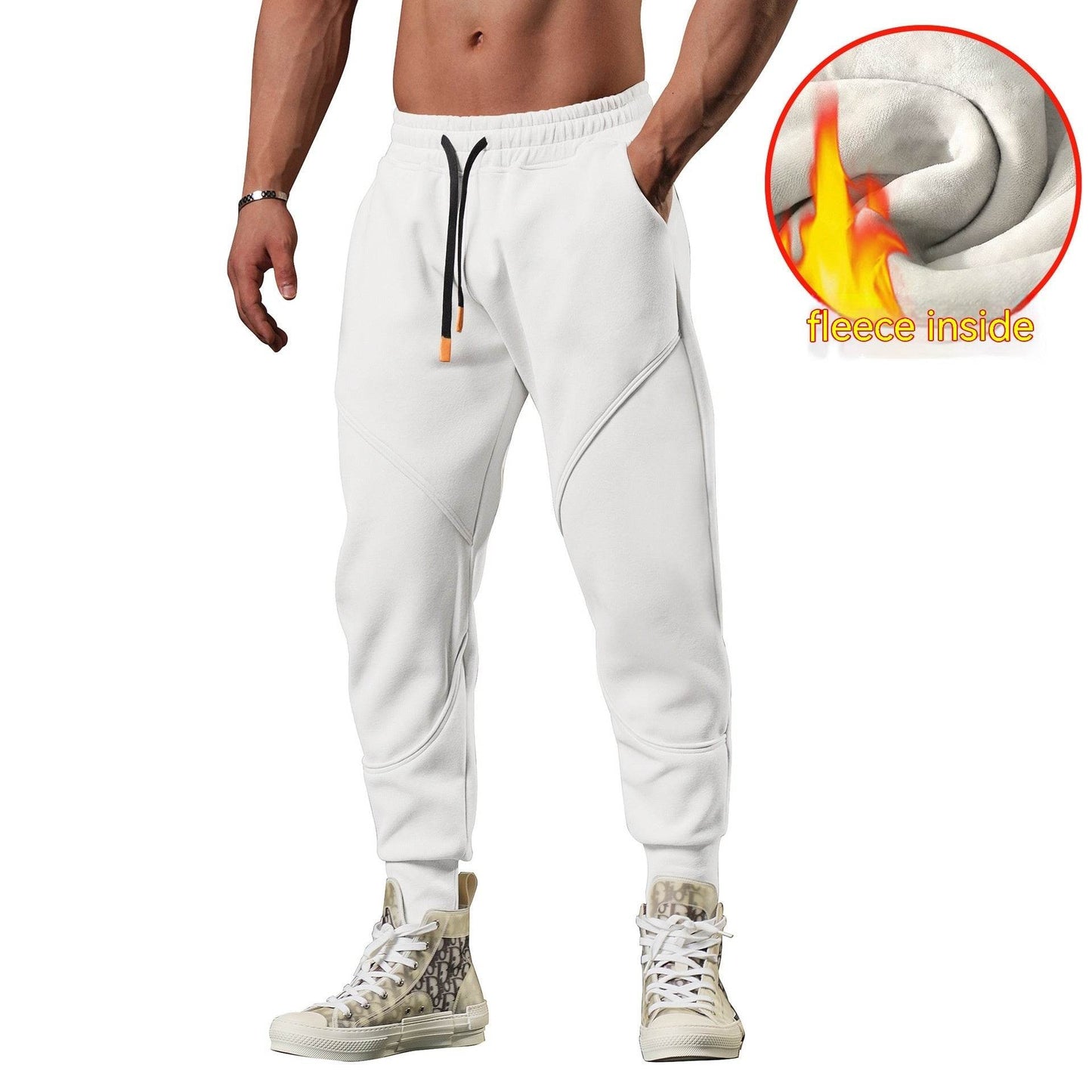 Buycenter Men's Warm Leisure Outdoor Sweatpants - Tapered & Comfortable - Buy Center US