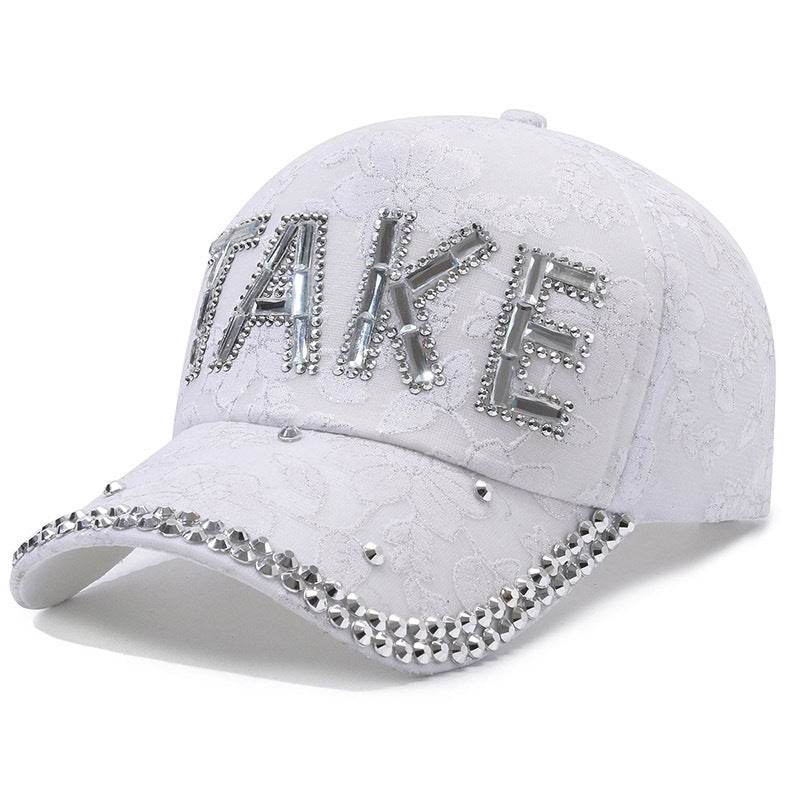 Rhinestone TAKE Women's Baseball Cap - Lightweight & Breathable for Summer - Buy Center US