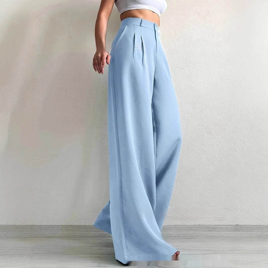 Elegant Bootcut Trousers - Solid Color Formal Pants for Every Occasion - Buy Center US