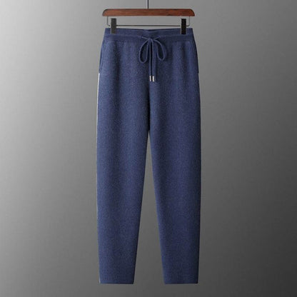 Buycenter Cashmere Men's Loose Knitted Pants - Thickened Casual Trousers - Buy Center US