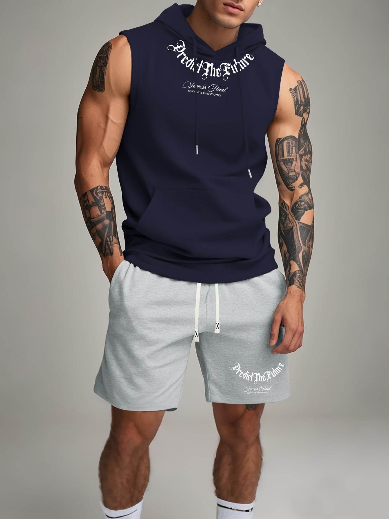Summer Casual Sports Hoodie & Shorts Set - Trendy Fitness Suit - Buy Center US