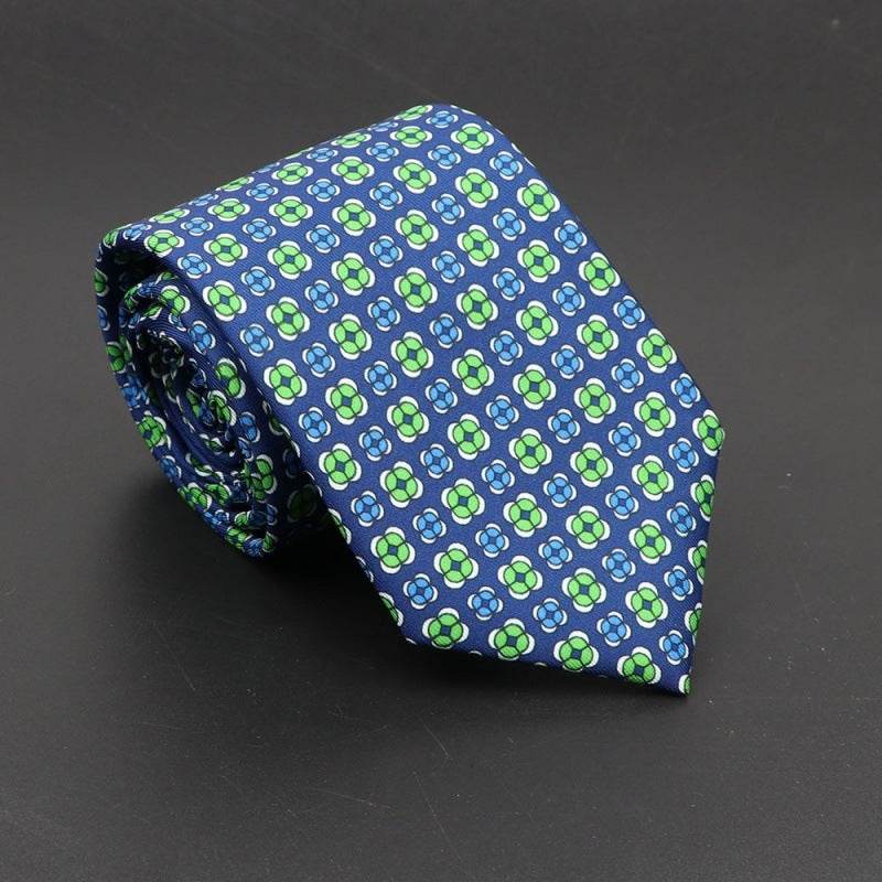 Buycenter Super Soft Silk Ties - 75mm Bohemian Necktie for Men - Buy Center US