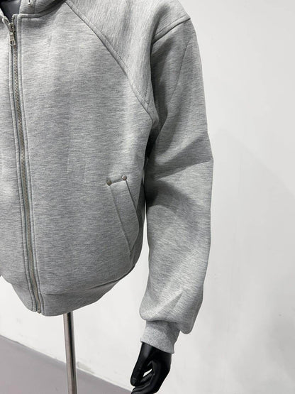 Buycenter Trendy Loose Retro Cardigan Sweater - Zippered & Hooded - Buy Center US