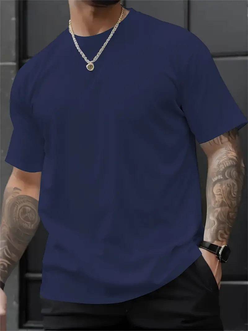 3D Printed Short Sleeve T-Shirt - Stylish Round Neck in Multiple Colors - Buy Center US