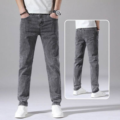 Retro Thin Jeans for Men - Loose Casual Trousers in Various Colors - Buy Center US