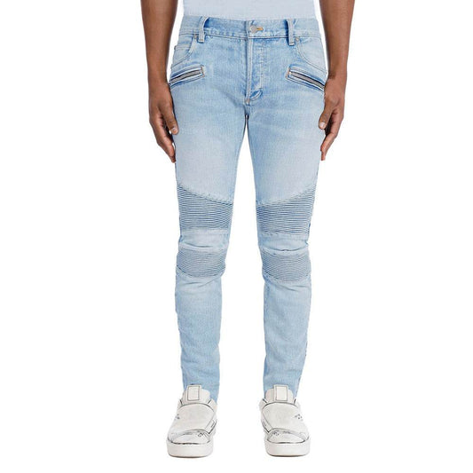 Fashionable Stretch Ripped Jeans - Snow Gray, Black, and Blue Options - Buy Center US