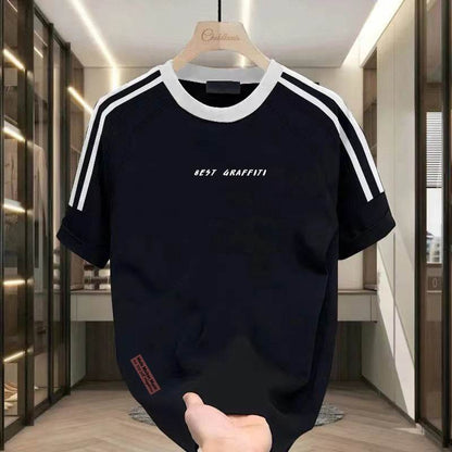 Men's Summer Cotton Short Sleeve T-Shirt - Lightweight & Stylish Fit - Buy Center US