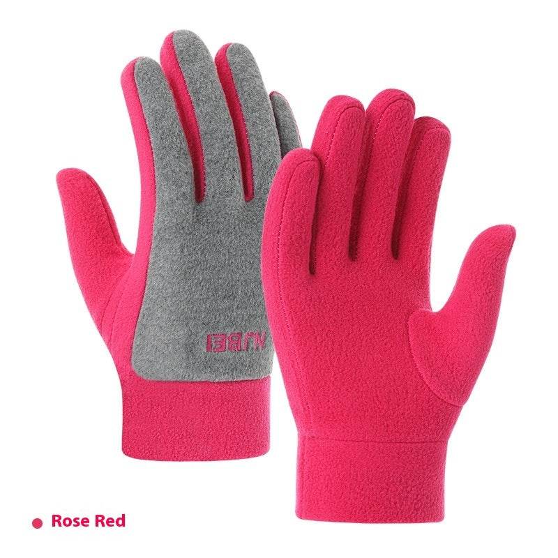 Warm Polar Fleece Gloves - Stylish & Thick for Winter Riding - Buy Center US