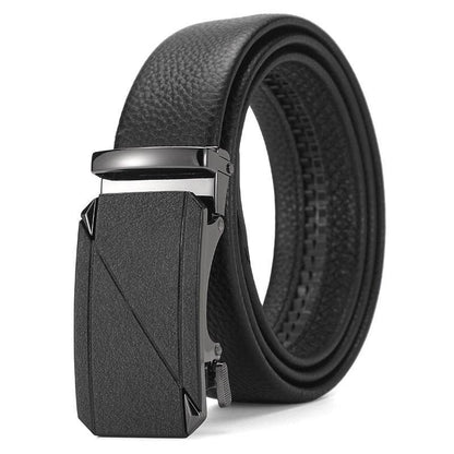 Buycenter Genuine Leather Automatic Belt for Boys - Stylish & Durable Design - Buy Center US