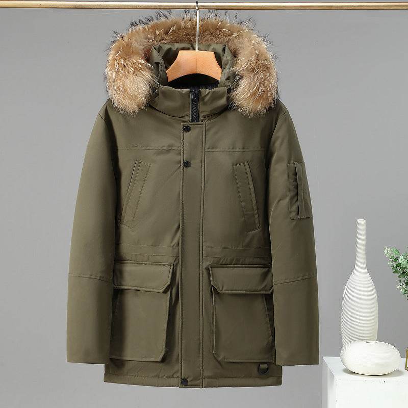 Buycenter Men's Cotton-padded Outdoor Jacket - Winter Leisure Wear - Buy Center US