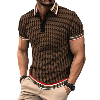 Color Block Short Sleeve T-shirt Top - Stylish & Casual Polyester Wear - Buy Center US
