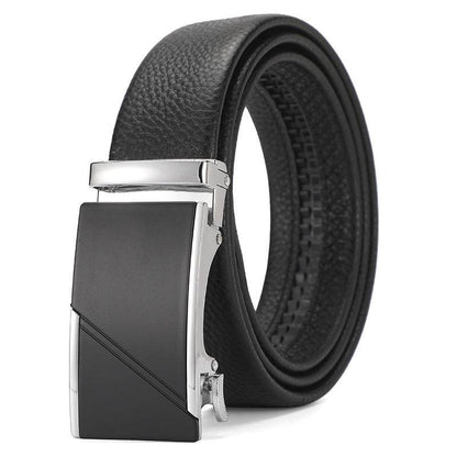 Buycenter Genuine Leather Automatic Belt for Boys - Stylish & Durable Design - Buy Center US
