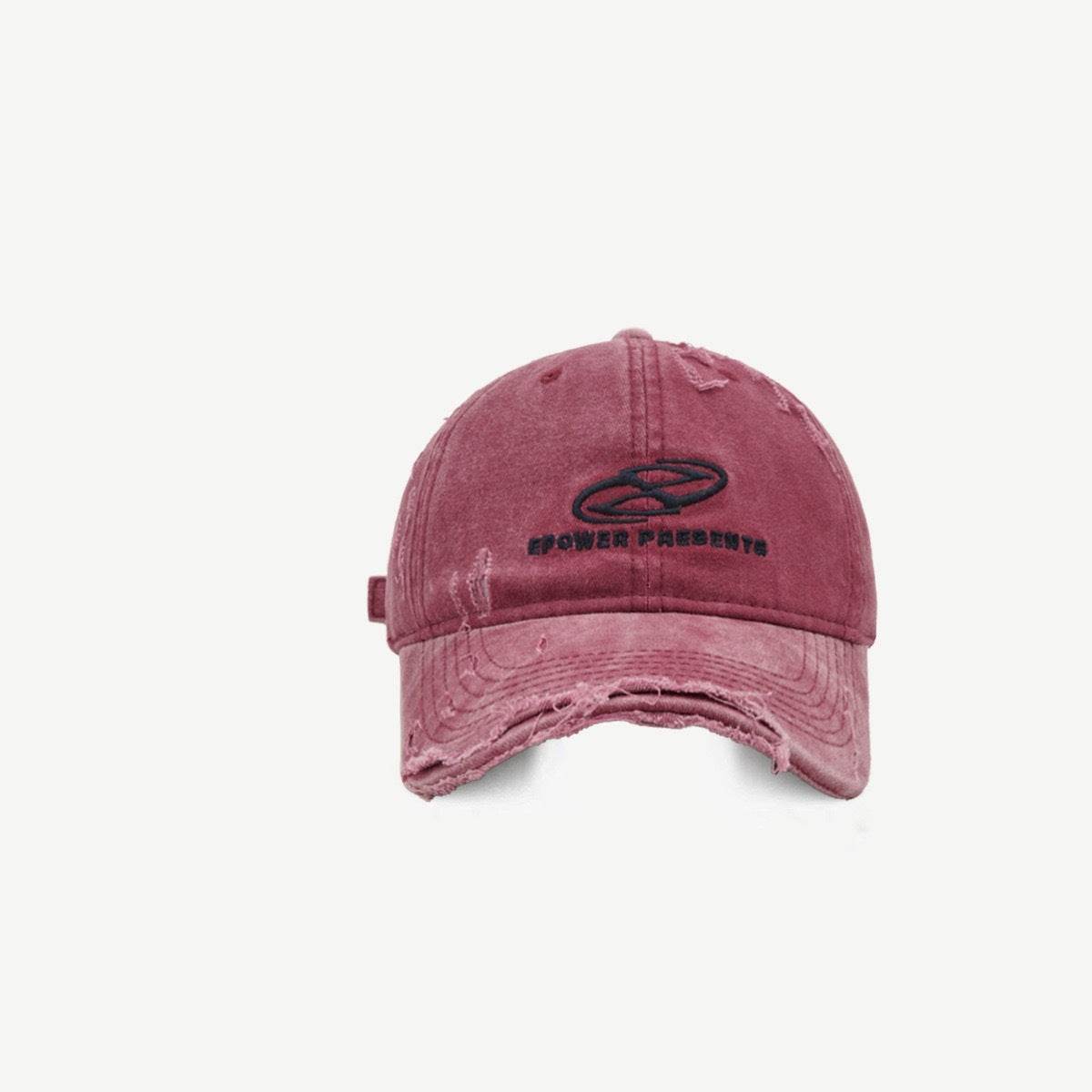 Stylish Ripped Denim Baseball Cap - Adjustable & Breathable Sunshade - Buy Center US