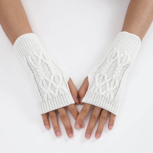 Cute Knitted Half Gloves for Women & Men - Touch Screen, Warm, Stylish - Buy Center US