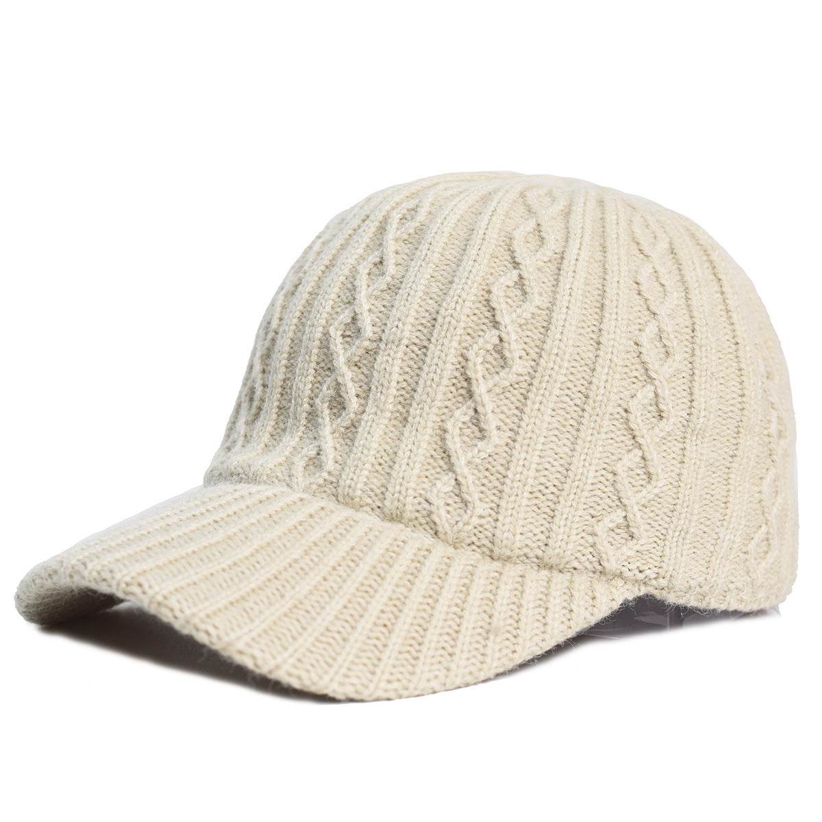 Buycenter Knitting Wool Baseball Cap - Warm, Breathable Winter Headwear - Buy Center US