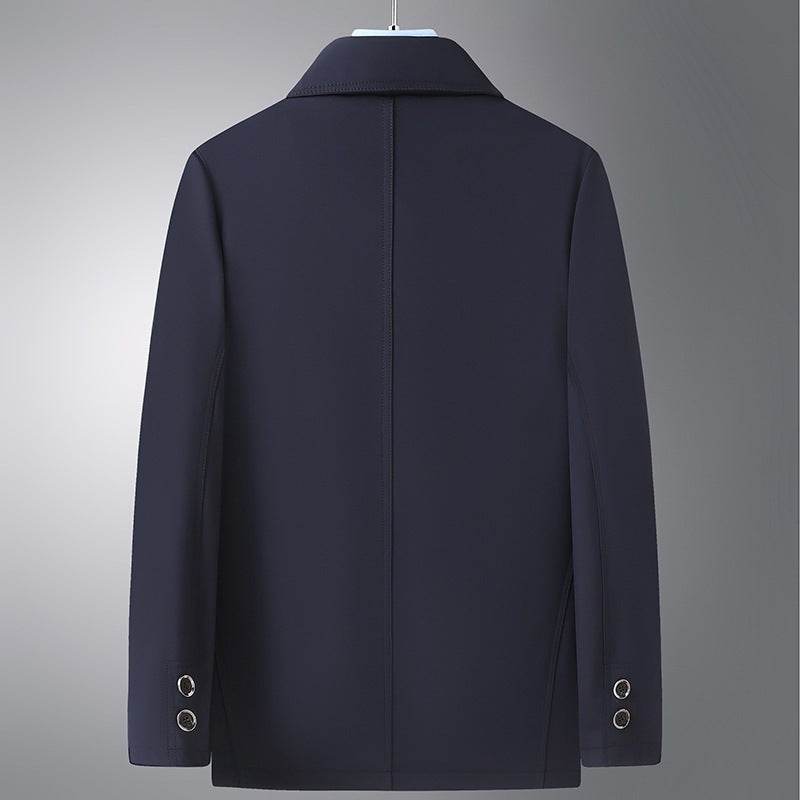 Buycenter Plus Size Men's Jacket - Light Business Fall Coat for Seniors - Buy Center US