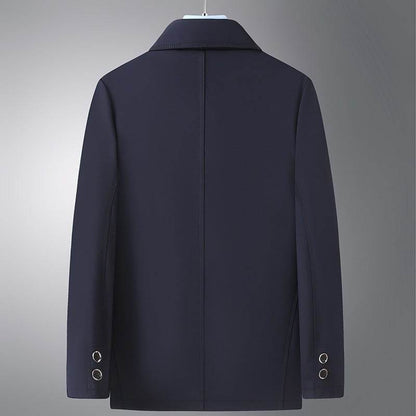 Buycenter Plus Size Men's Jacket - Light Business Fall Coat for Seniors - Buy Center US