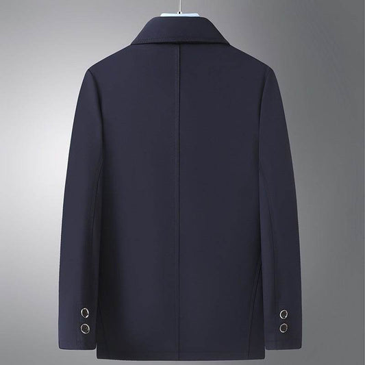Buycenter Plus Size Men's Jacket - Light Business Fall Coat for Seniors - Buy Center US
