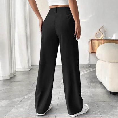 High Waist Wide Leg Leisure Suit Pants for Women - Versatile Autumn & Winter Styles - Buy Center US