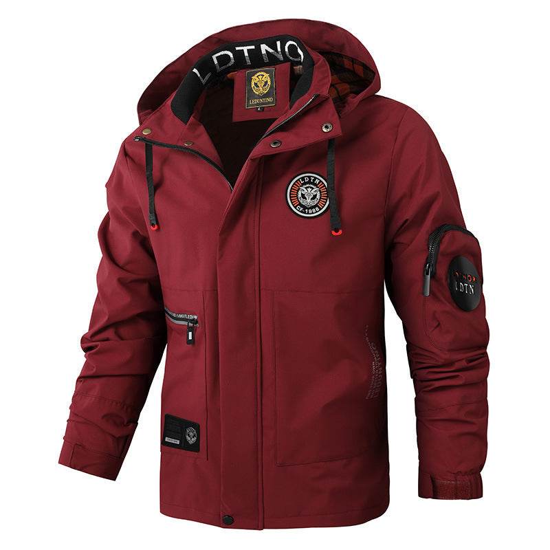 Buycenter Men's Hooded Jacket - Spring & Autumn Casual Wear - Buy Center US