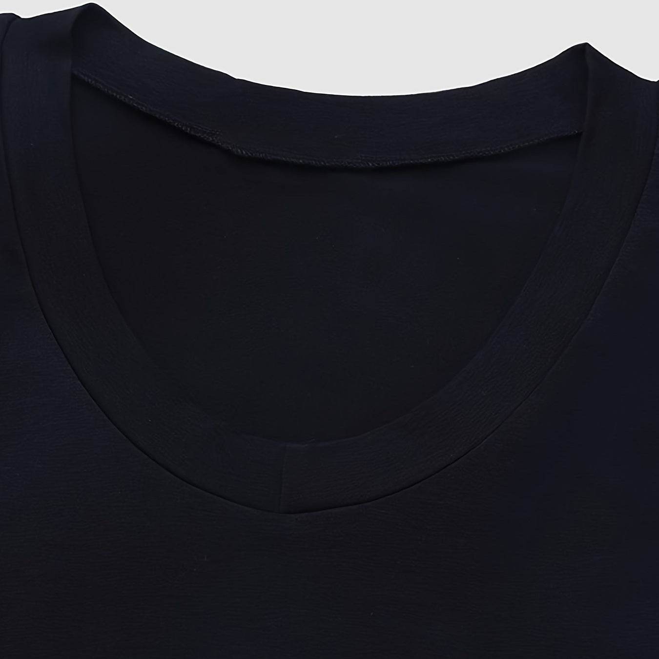 Women's V-neck Slim-fit Top - Short Sleeve, Available in Multiple Colors - Buy Center US
