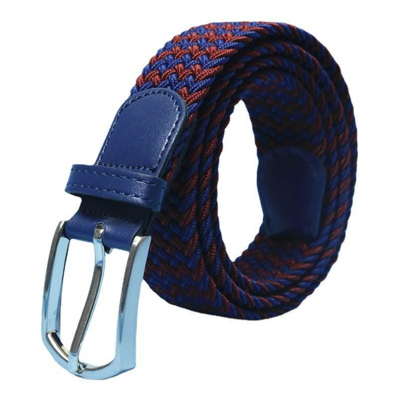 Buycenter Men's Casual Stretch Woven Leather Belt - Bohemian Style, Various Colors - Buy Center US