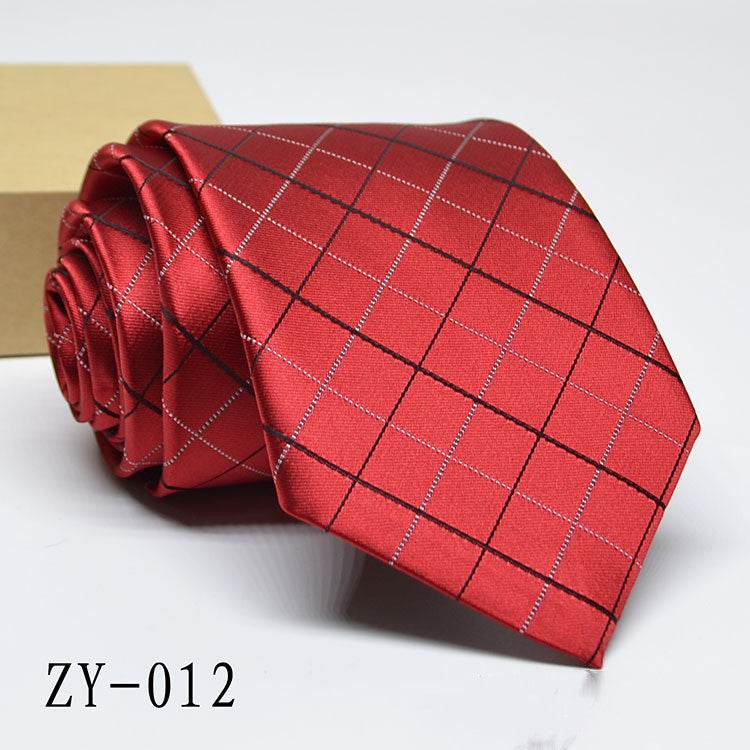 Buycenter Men's 1200D Striped Tie - Elegant Jacquard Style, Various Colors - Buy Center US