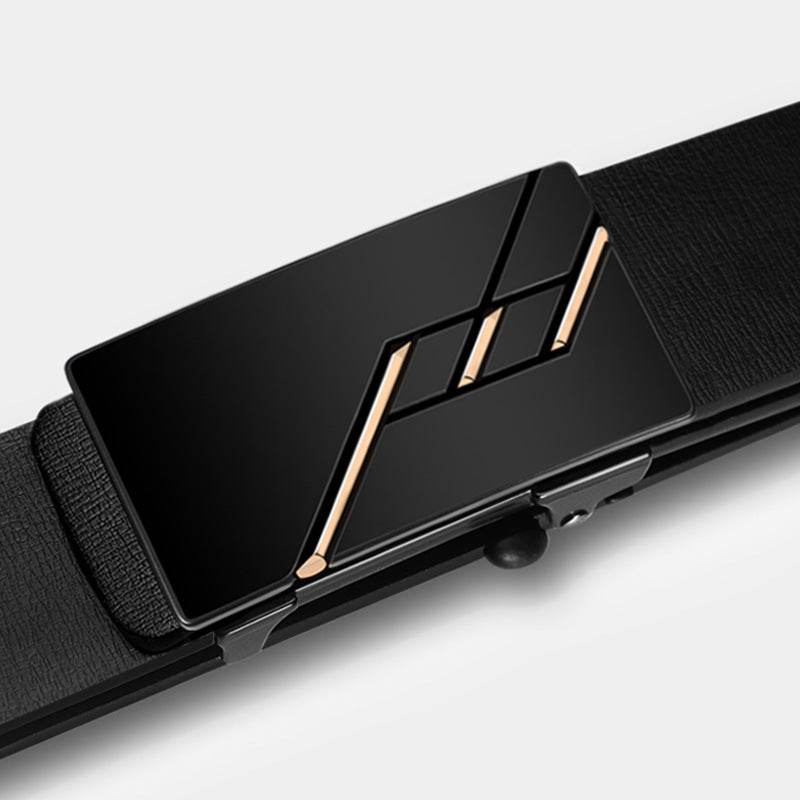 Buycenter Men's Genuine Leather Automatic Buckle Belt - Stylish & Durable - Buy Center US