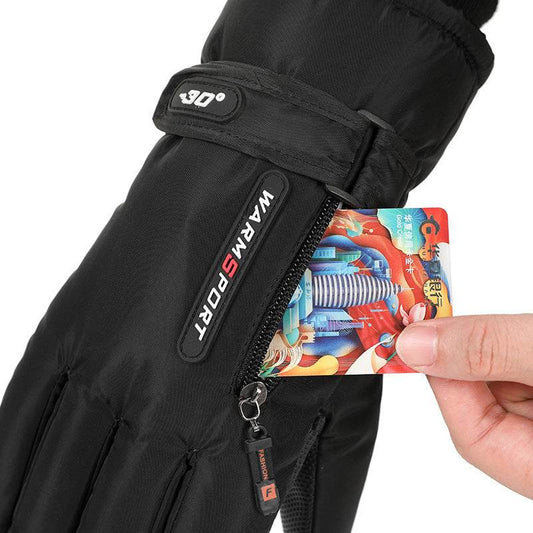 Buycenter Padded Windproof Gloves - Fleece Lined for Outdoor Cycling - Buy Center US